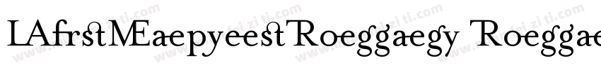 MrsEavesRoman Roman字体转换